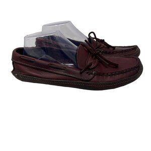 Gokey Moccasin Loafer Shoes Size 8.5 Slip On Brown Leather Made USA Soft Sole